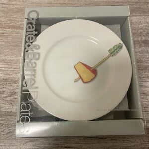 NIB Nancy Green for Crate & Barrel Tidbit Appetizer Plates Set of 6